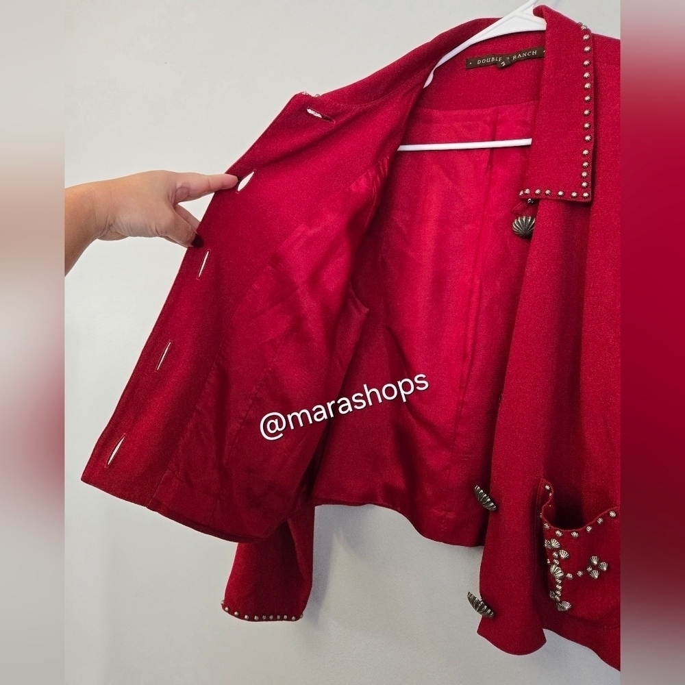Double D Ranch Red Studded Jacket - Picture 7 of 7